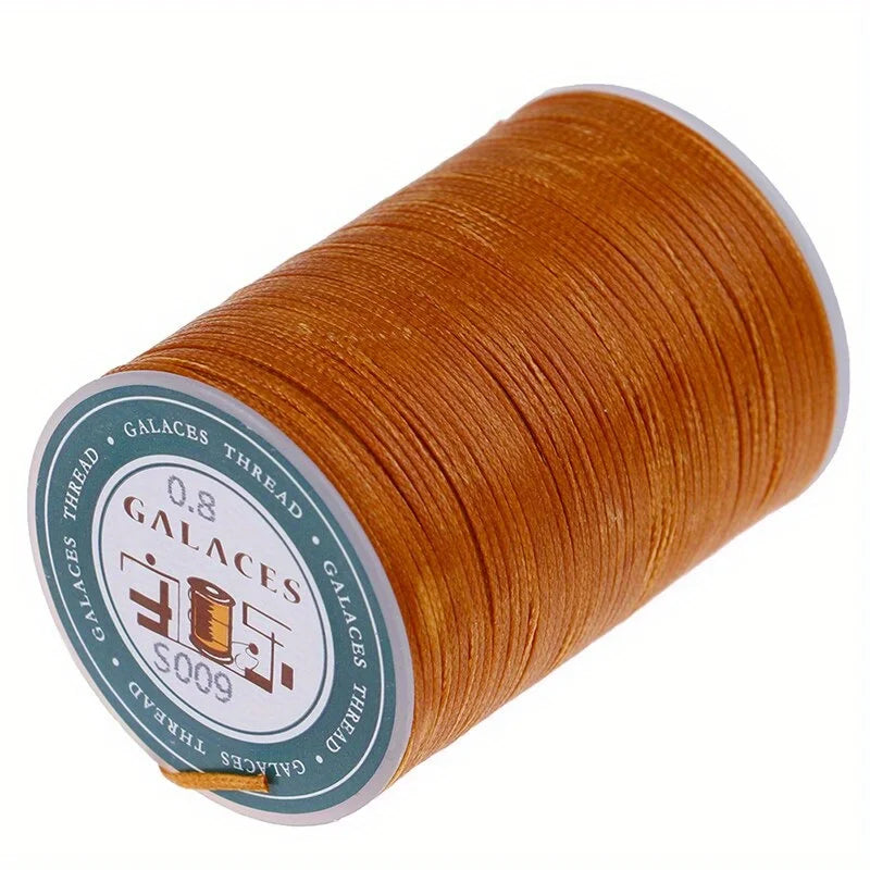 90m Waxed Polyester Sewing Thread 0.8mm – Leather DIY Cord Waxed Sewing Thread Axl