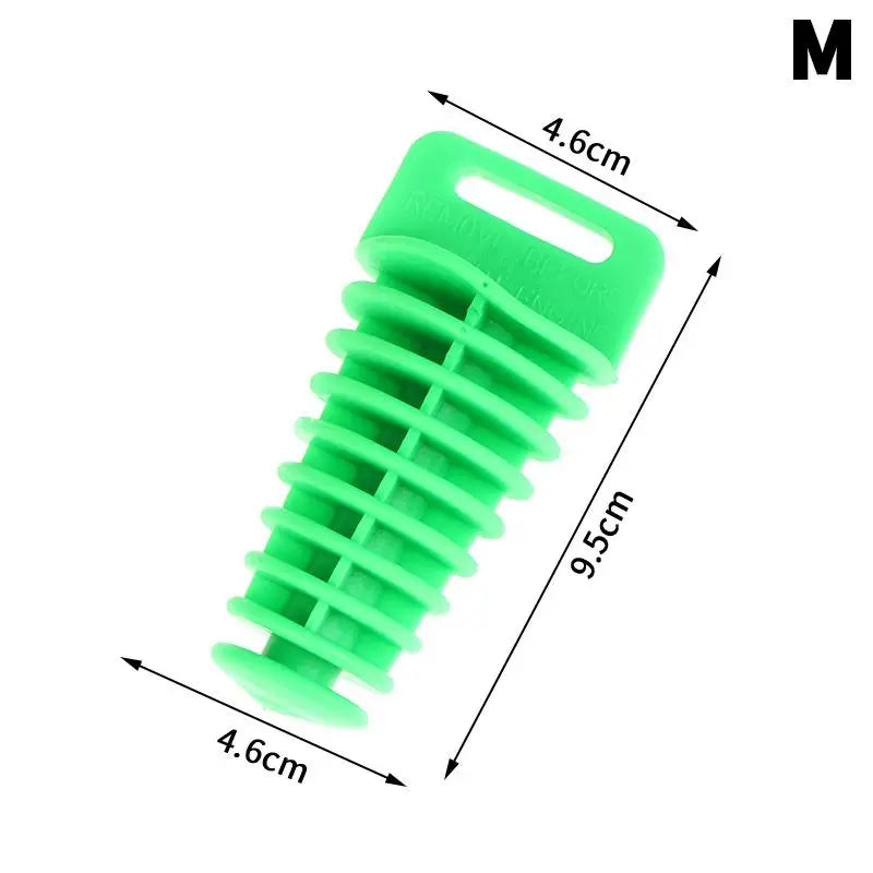 Universal Motorcycle Exhaust Wash Plug – Silicone Pipe Protector Exhaust Pipe Plug Axl M Green Muffler