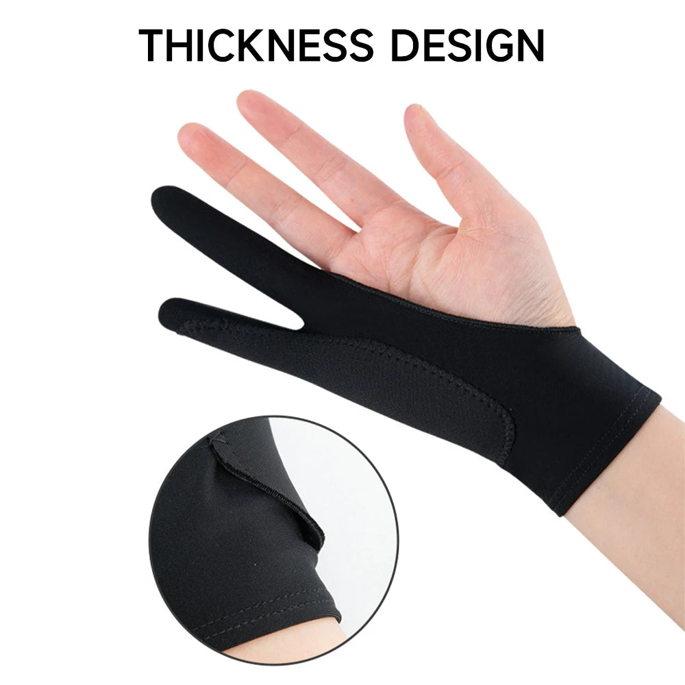 Two-Finger Drawing Glove – Palm Rejection for Tablets & iPad Artist Drawing Glove Axl