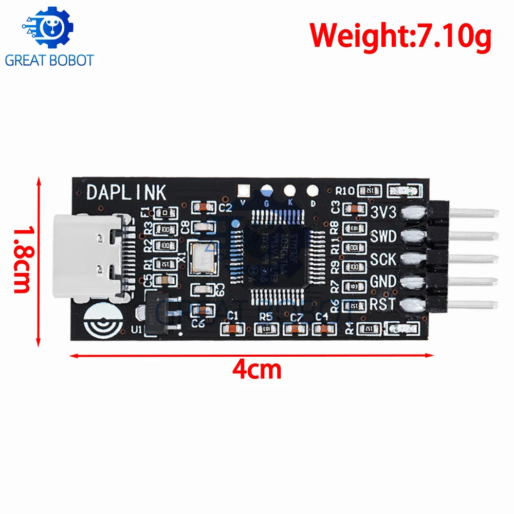 BS DAPLINK STM32 Burner Downloader Emulator for ARM & Arduino Debug Programmer Adapter Axl