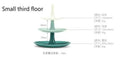 3-Tier Dessert Cake Stand | Fruit & Snack Serving Tray Tiered Serving Stand Axl Small