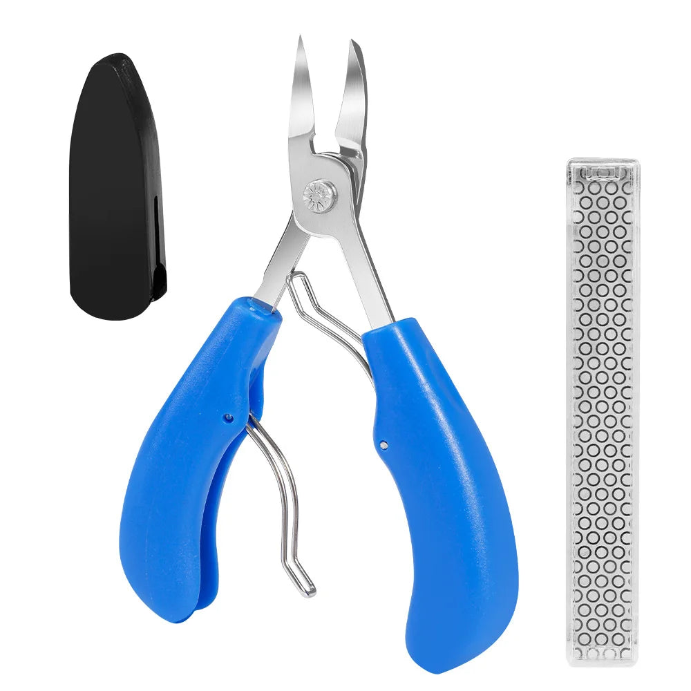 Stainless Steel Eagle Beak Nail Clippers – Cuticle Nipper Set Nail Clippers Set Axl Blue Nano Suit