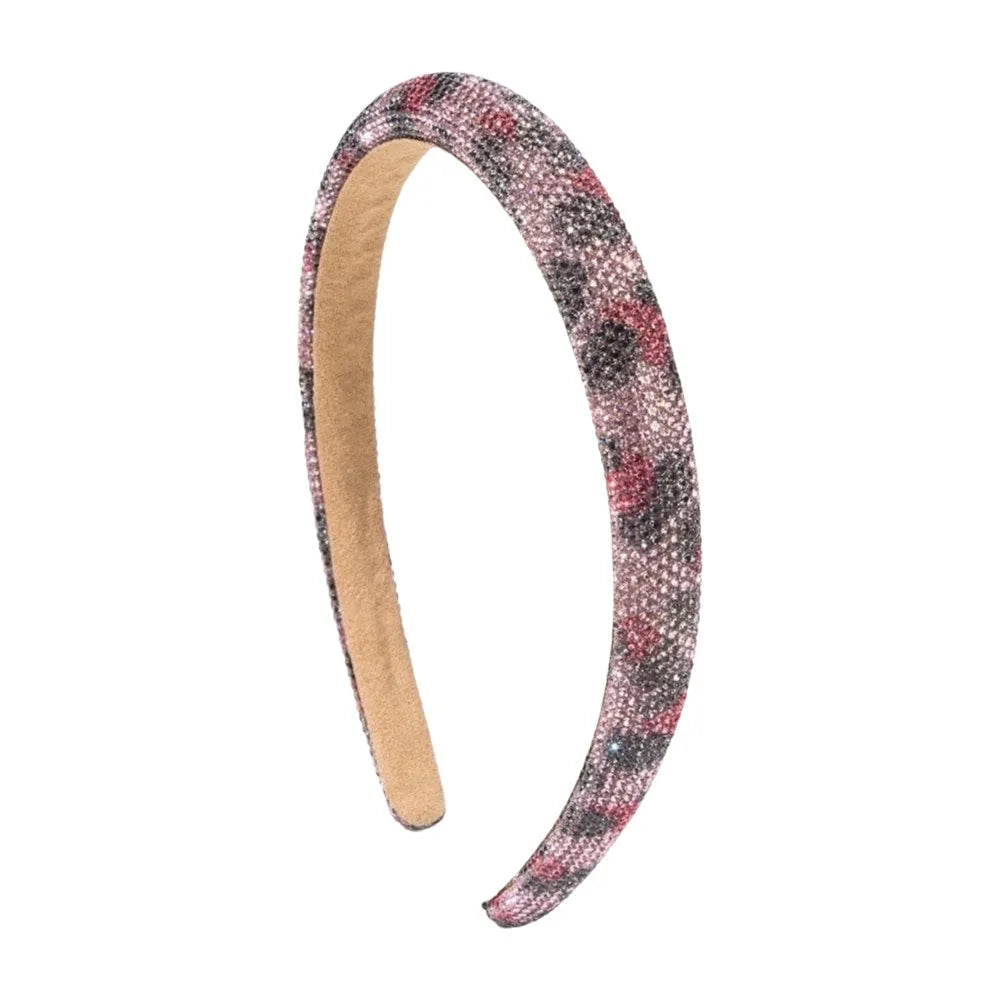 Sparkly Rhinestone Headband – Baroque Wide Hairband for Women Rhinestone Headband Axl Red