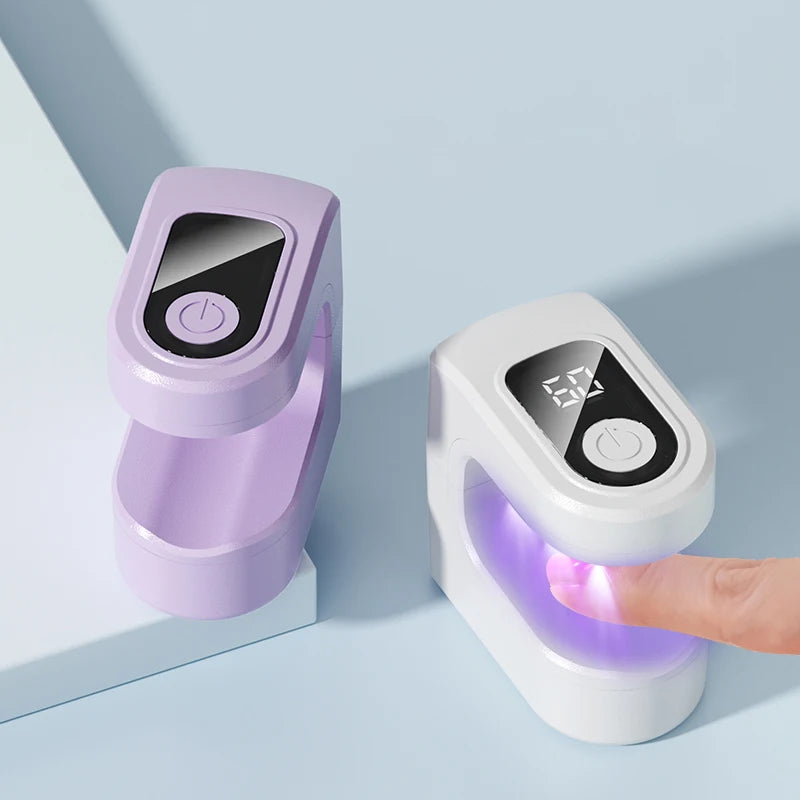 Portable Mini UV LED Nail Lamp – 2-Timer Gel Polish Dryer UV LED Nail Lamp Axl