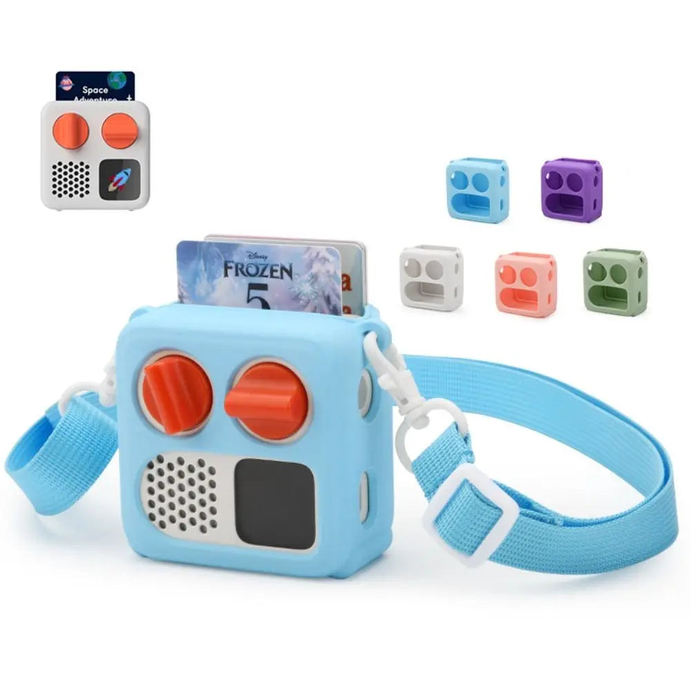 Silicone Case with Shoulder Strap for Yoto Mini 2024 Speaker Protective Case Axl