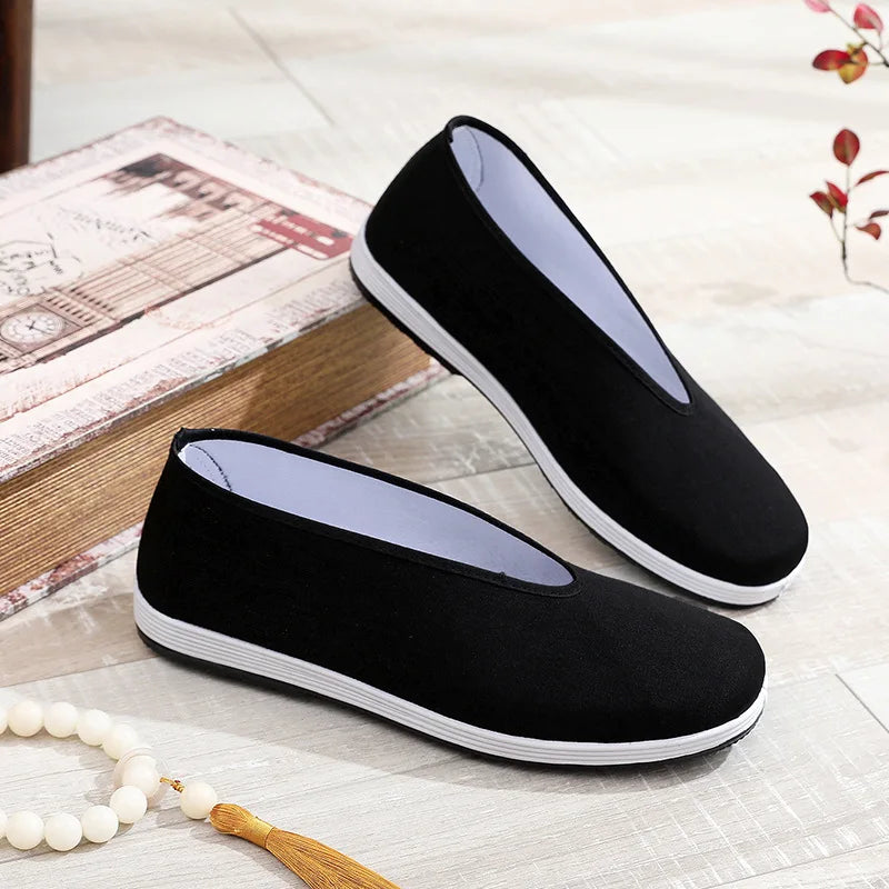 Kung Fu Tai Chi Cotton Shoes – Breathable Martial Arts Slip-On Martial Arts Shoes Axl