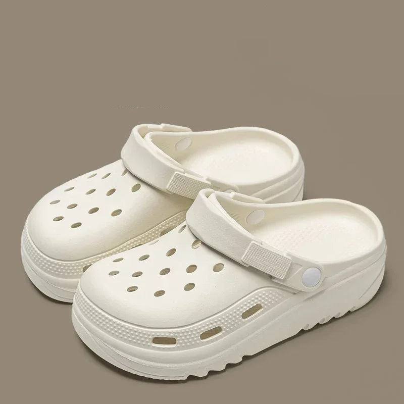 Closed Toe Non-Slip Garden Clogs & Beach Sandals | Unisex Garden Clogs Sandals Axl white 44-45
