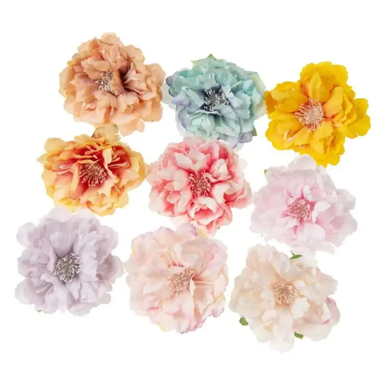 Silk Peony Artificial Flower Heads 10/30 Pcs – Wedding & Home Décor Artificial Flower Heads Axl