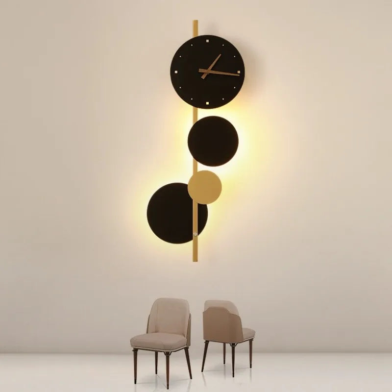 Modern Nordic Wall Clock – Large Silent Luminous Decor 71cm Wall Clock Axl