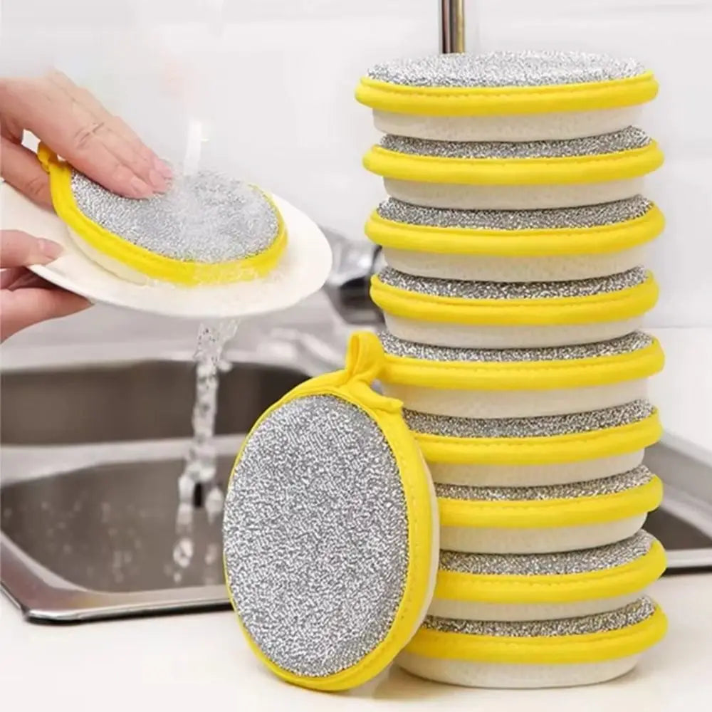 Double-Sided Dishwashing Sponge Scouring Pads | 3/5/10 Pack Kitchen Sponge Pad Axl