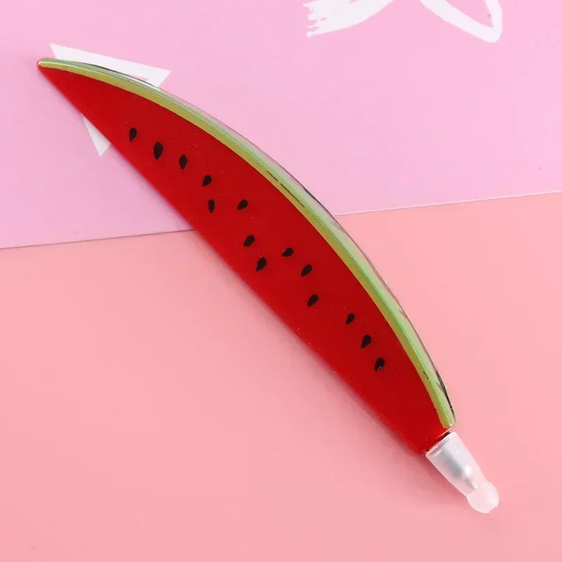 3D Food-Shaped Novelty Ballpoint Pens – Fruit, Bread & Veggie Novelty Ballpoint Pen Axl Watermelon