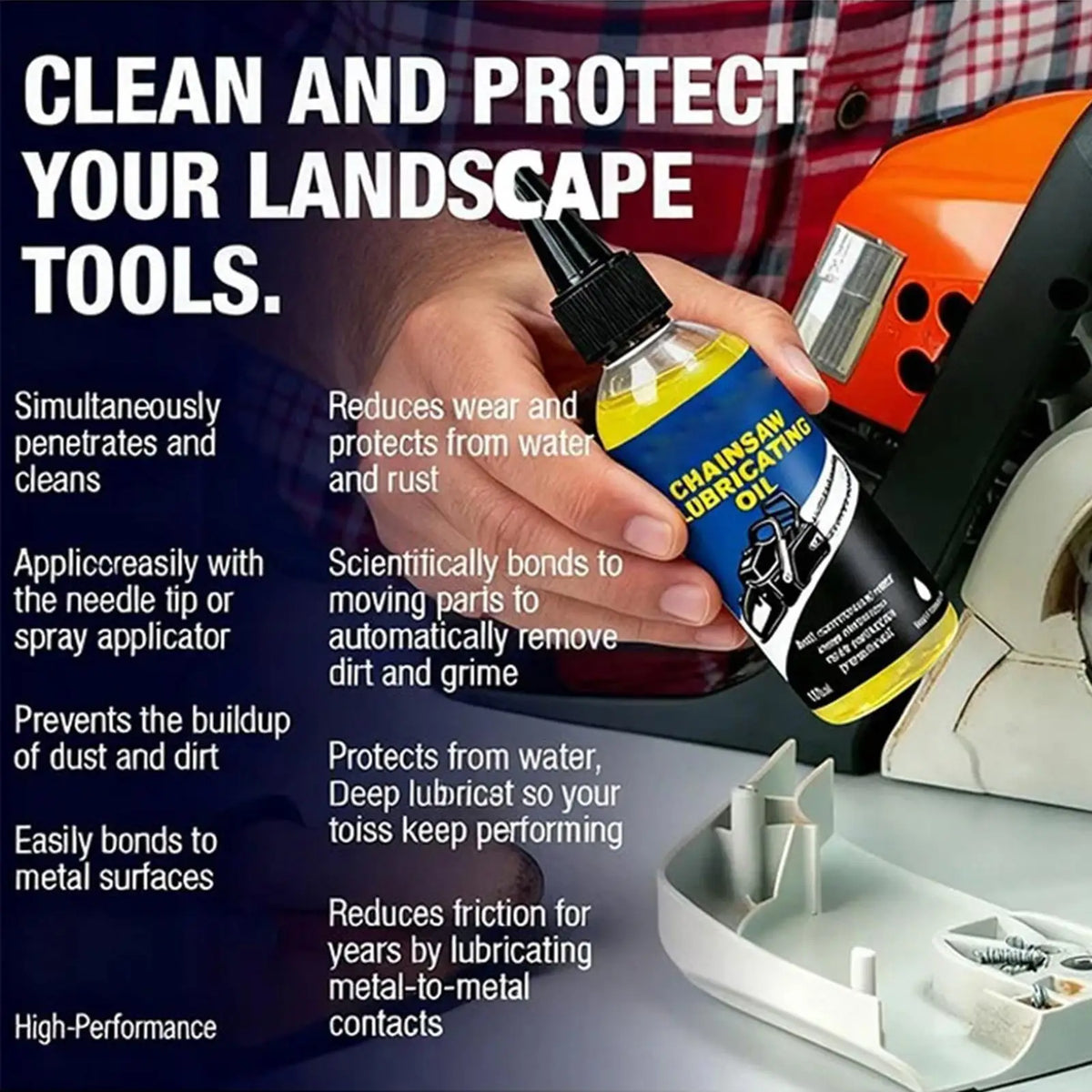 Chainsaw & Chain Lube Oil – Anti-Rust Lubricant 100ml Chain Lubricant Oil Axl