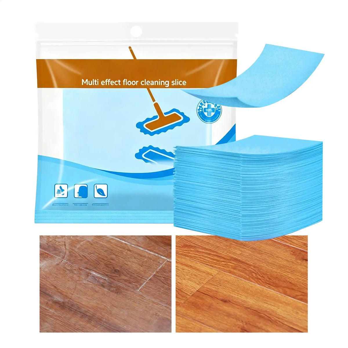 Concentrated Floor Cleaning Tablets – Dissolving Multi-Surface Sheets Floor Cleaning Tablets Axl