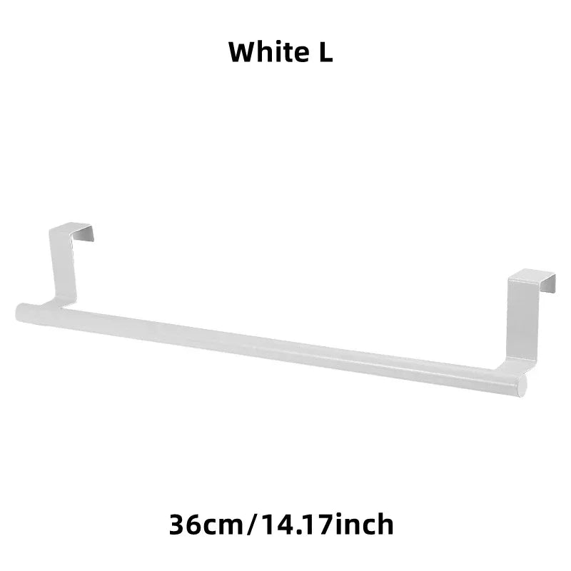 Over Door Towel Rack – Stainless Steel Hanging Bar Holder Over Door Towel Rack Axl K1-White L XL