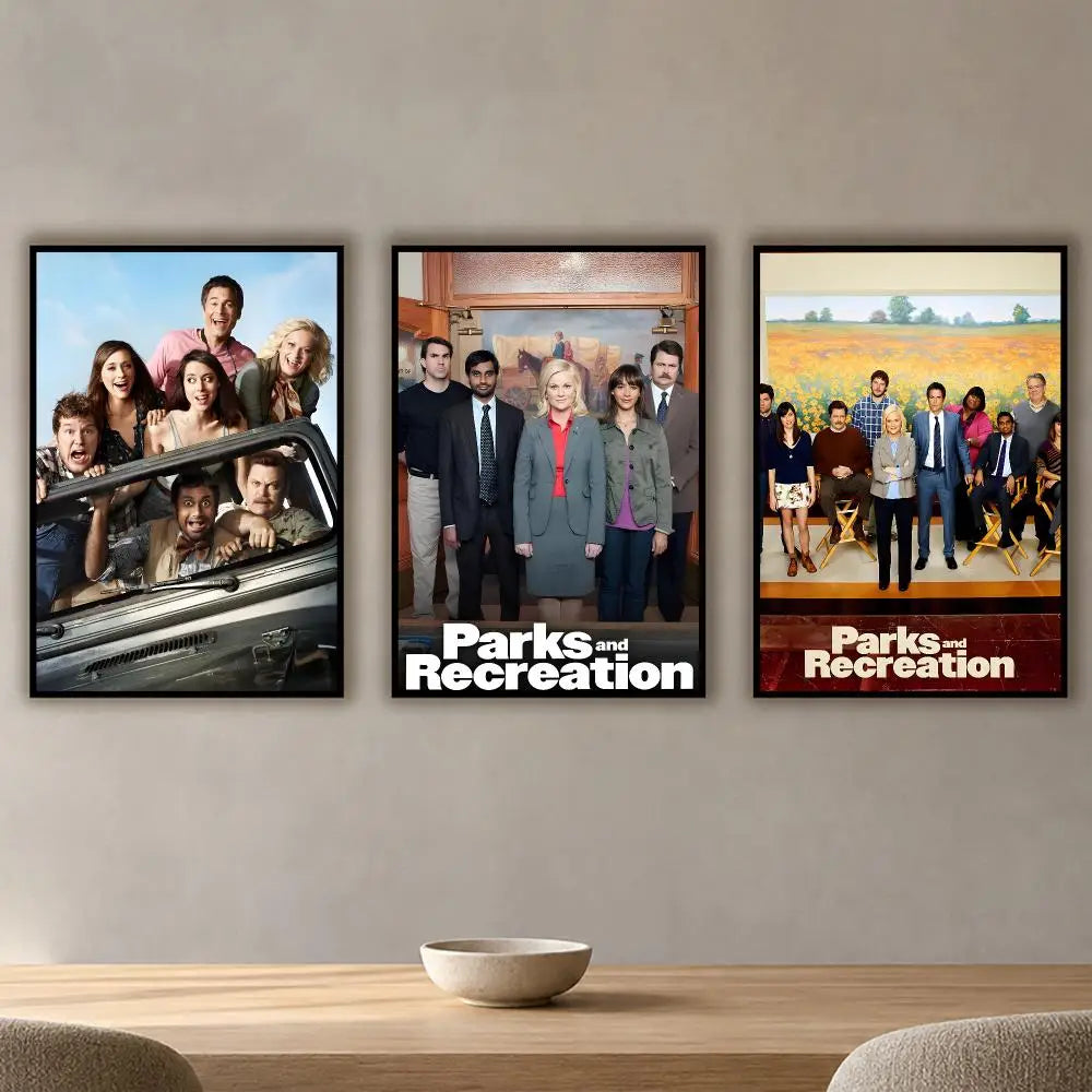 Parks & Recreation TV Poster – HD Waterproof Wall Sticker Wall Poster Sticker Axl