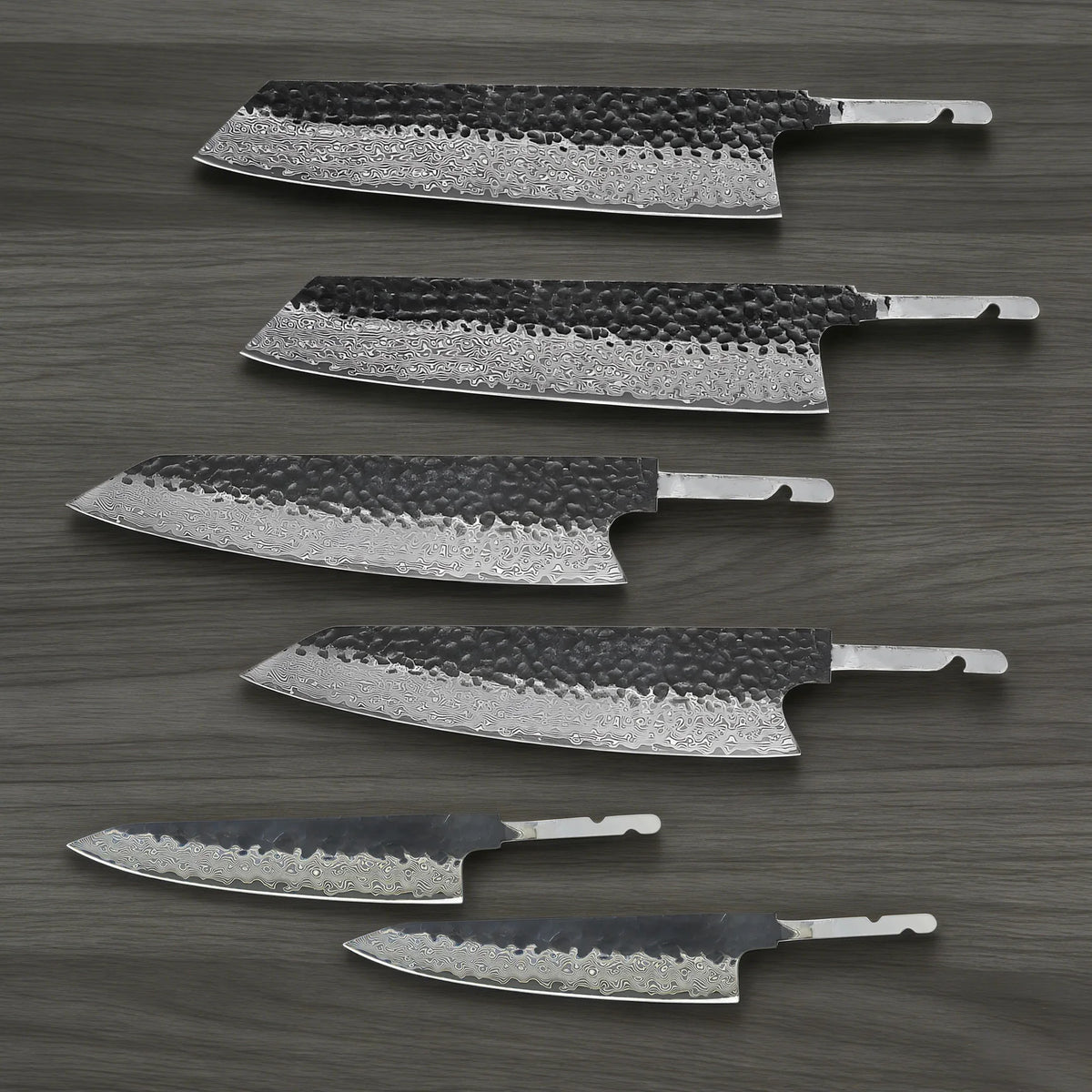 Damascus Steel Kiritsuke Knife Blade – DIY Chef Knife Making Damascus Knife Blade Axl