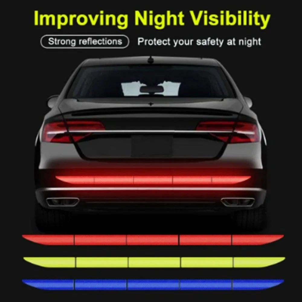 5-Set Reflective Warning Safety Tape Stickers for Car Trunk Reflective Car Stickers Axl
