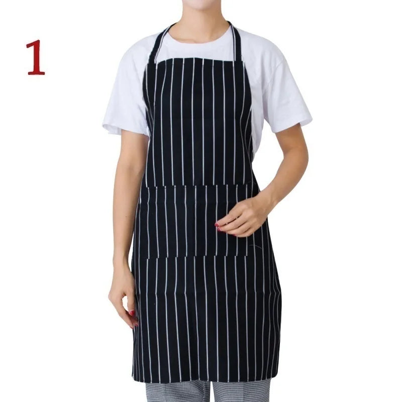 Unisex Canvas Bib Apron with 2 Pockets – Chef & Kitchen Kitchen Bib Apron Axl 1