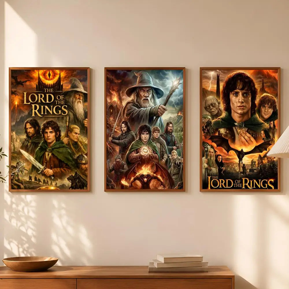 Lord of the Rings Self-Stick HD PVC Wall Poster – Waterproof Wall Art Poster Axl