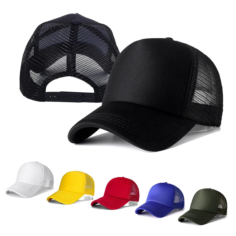 Unisex Mesh Baseball Cap – Adjustable Snapback Trucker Dad Hat Mesh Baseball Cap Axl