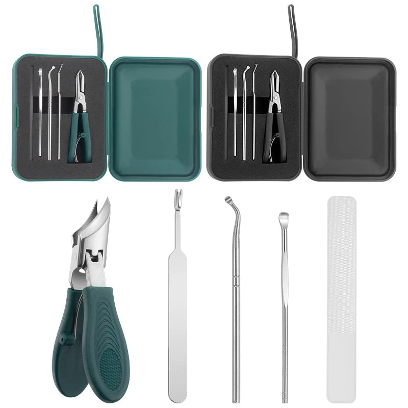 Professional 5-Piece Stainless Steel Manicure Kit & Nail Care Set Manicure Kit Axl