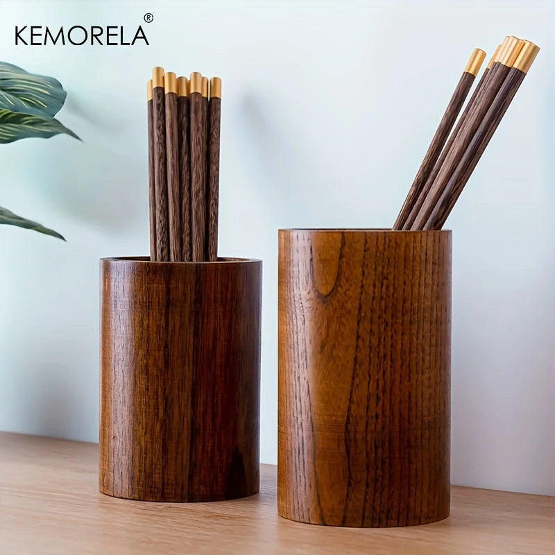 KEMORELA Wooden Chopstick & Utensil Holder Organizer Utensil Holder Axl