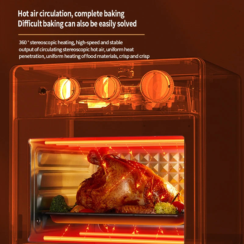 BALASHOV 13L Air Fryer Oven – Oilless Cooker, Visible Window Air Fryer Oven Axl