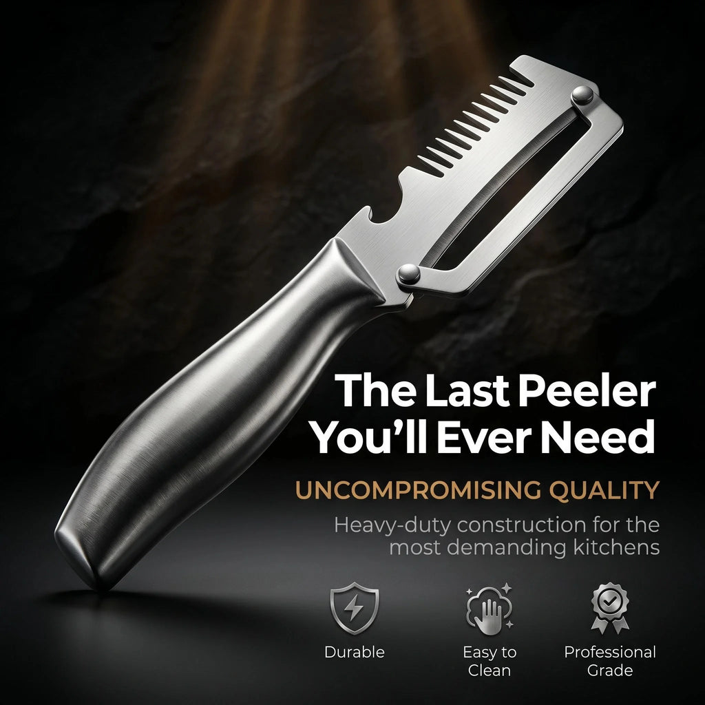 3-in-1 Stainless Steel Vegetable Peeler, Slicer & Shredder Vegetable Peeler Shredder Axl