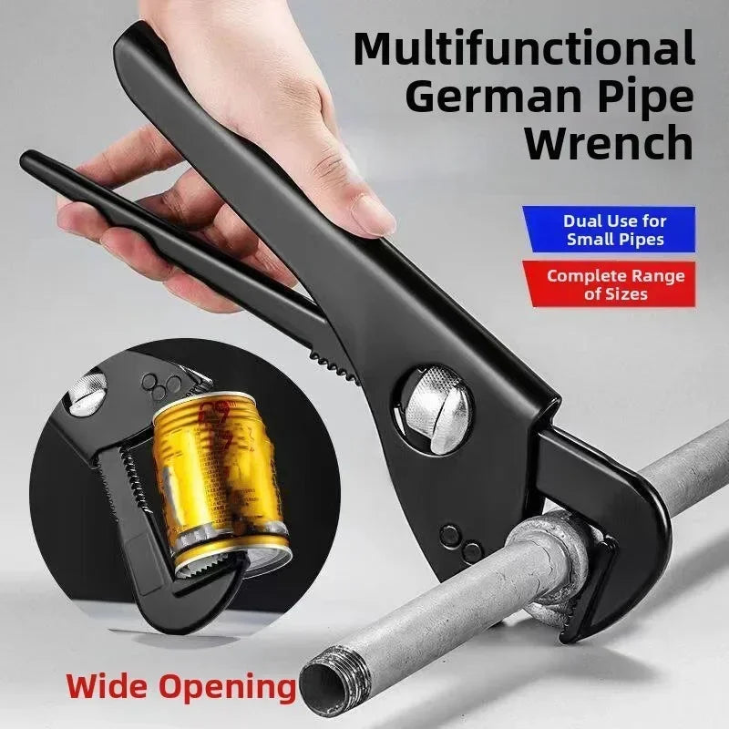 Heavy Duty Pipe Wrench 7–12 Inch | Carbon Steel Plumbing Tool Pipe Wrench Axl