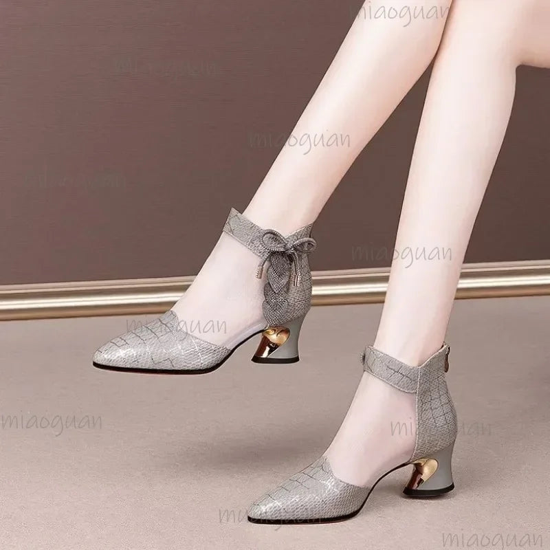 Women's Rhinestone Mesh High Heel Ankle Boots | Wedding Shoes High Heel Ankle Boots Axl