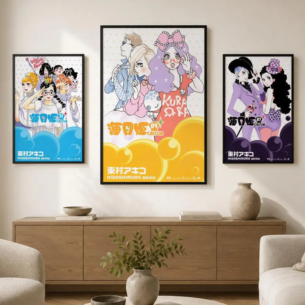 Kuragehime Anime Poster – Waterproof Self-Adhesive HD Wall Art Anime Wall Poster Axl
