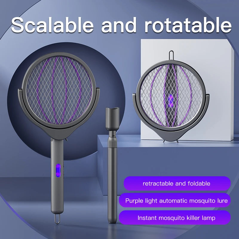 Electric Mosquito Swatter – UV Lure & Telescopic Handle Electric Bug Zapper Axl