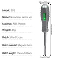 2-in-1 Voltage Tester Screwdriver with LED Light Display Voltage Tester Screwdriver Axl cross head