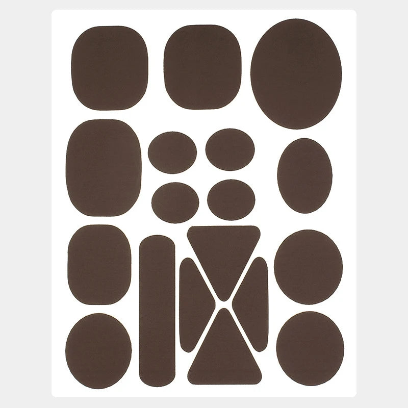 Self-Adhesive Nylon Repair Patches – Assorted Colors & Shapes Fabric Repair Patches Axl brown1