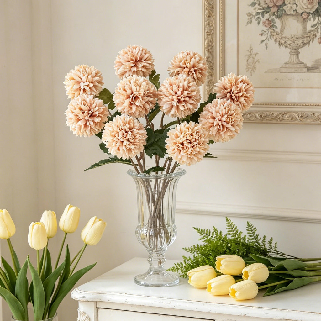 Artificial Silk Chrysanthemum Bouquet | Wedding & Home Decor Artificial Flower Bouquet Axl