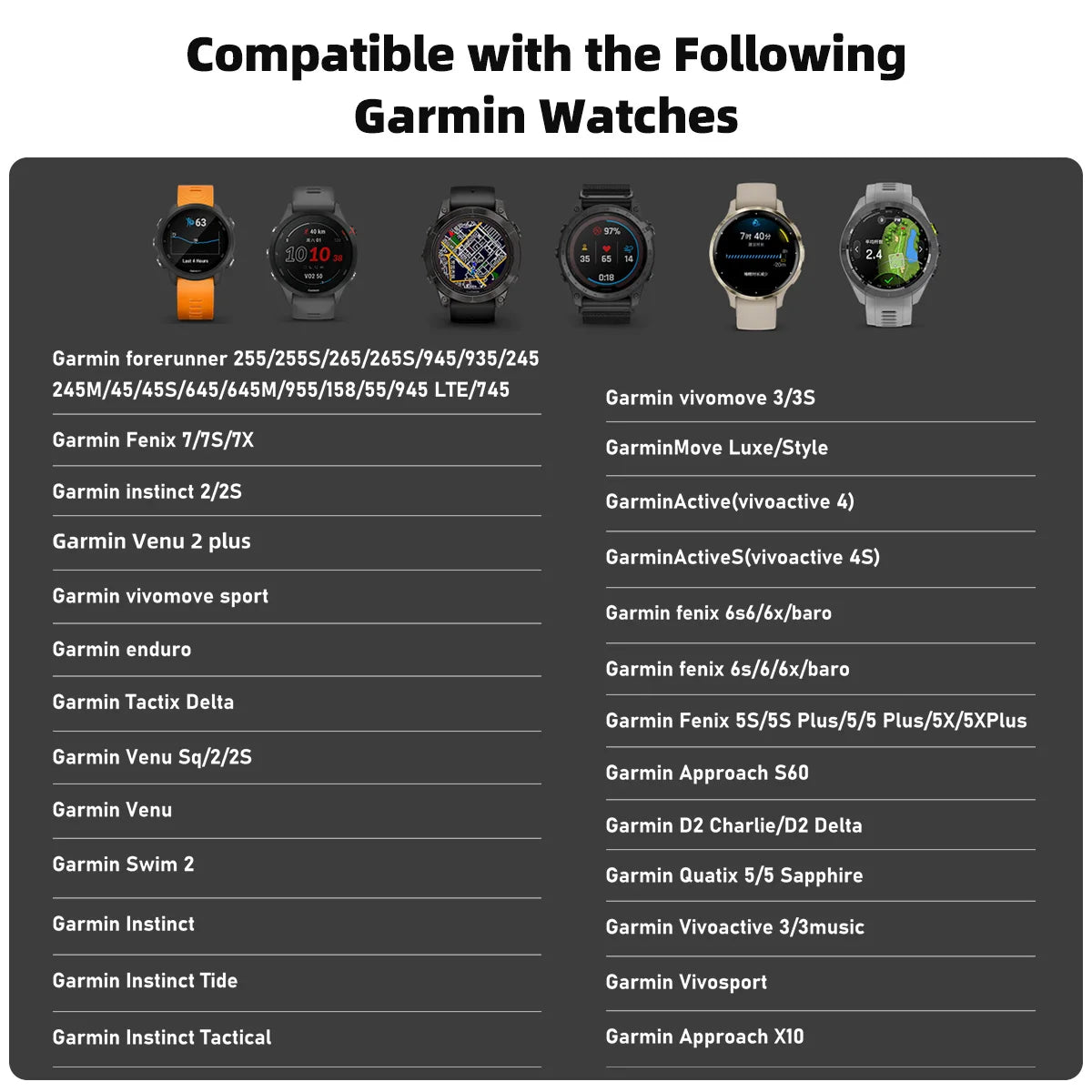 USB-C Charger Adapter for Garmin Fenix 7/6/5 & Forerunner Smartwatch Charger Adapter Axl