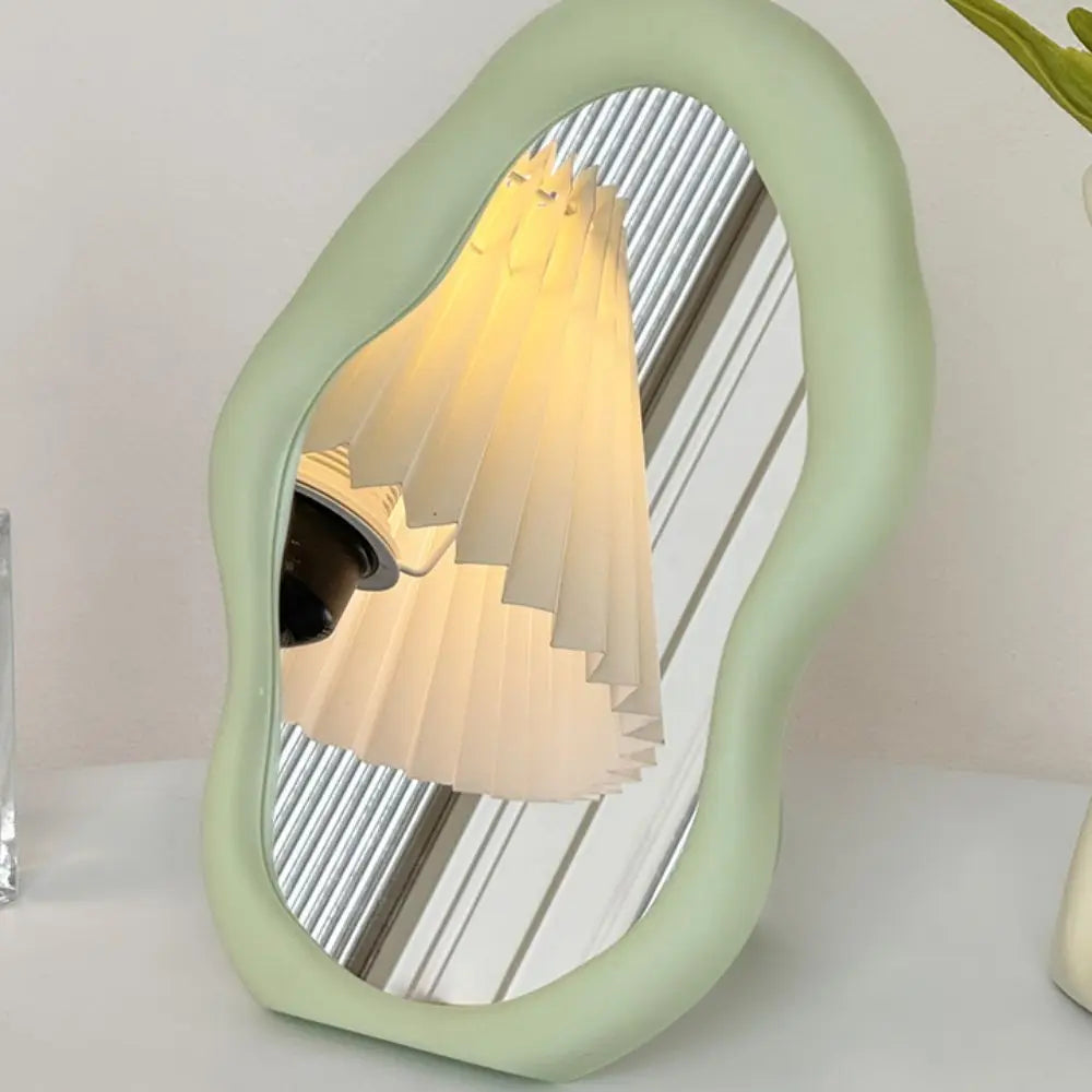 Cloud-Shaped Makeup Mirror – Decorative Standing Dresser Mirror Decorative Vanity Mirror Axl Green