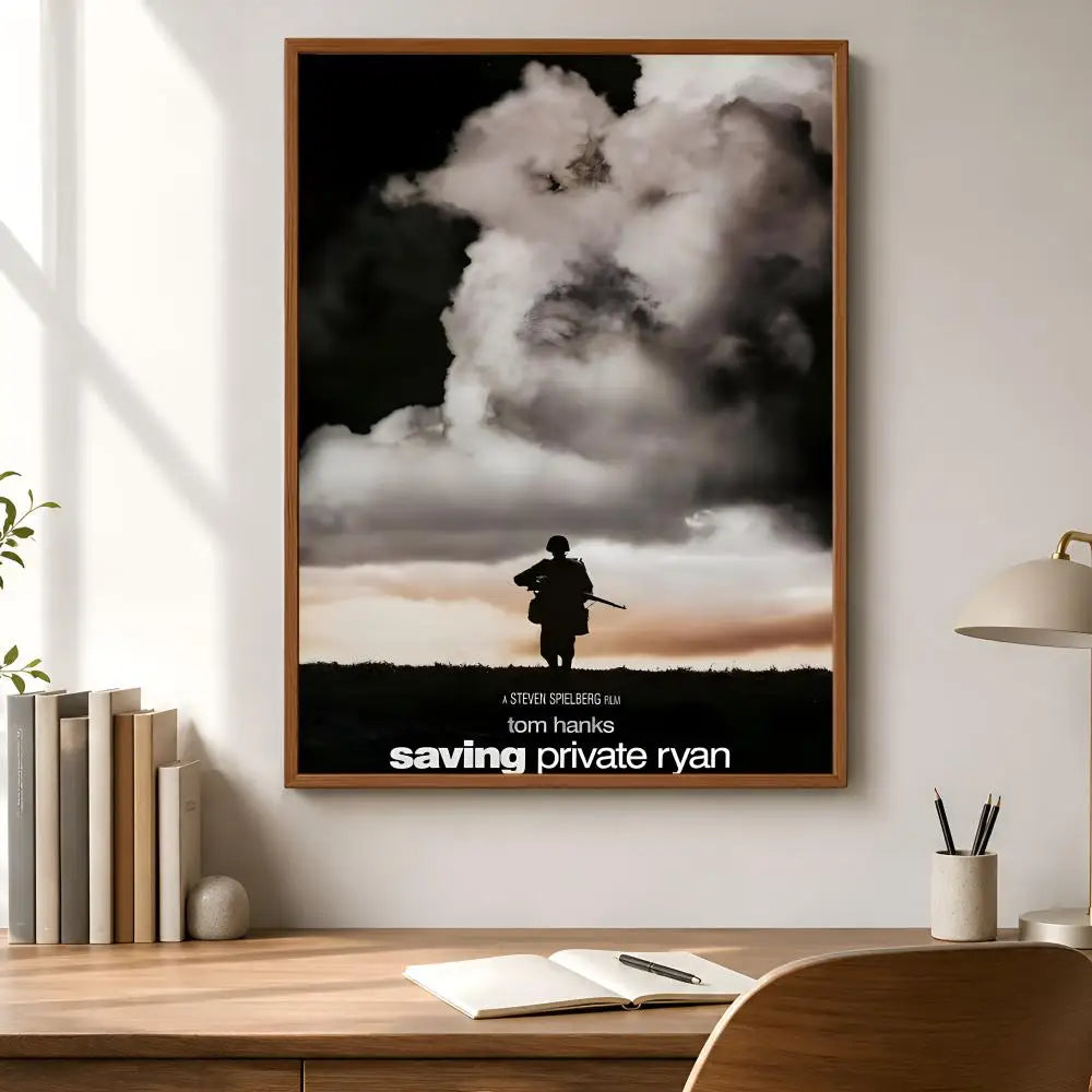 Saving Private Ryan Movie Poster – HD Waterproof Peel & Stick Movie Wall Poster Axl