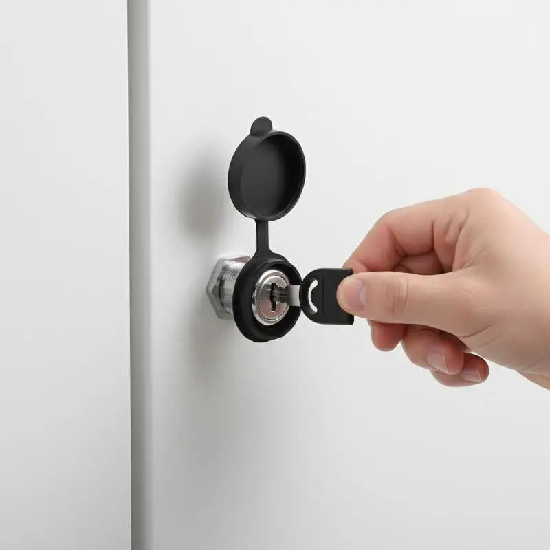 Zinc Alloy Cam Lock Waterproof Cover Cabinet Drawer 2 Keys Cam Lock Axl