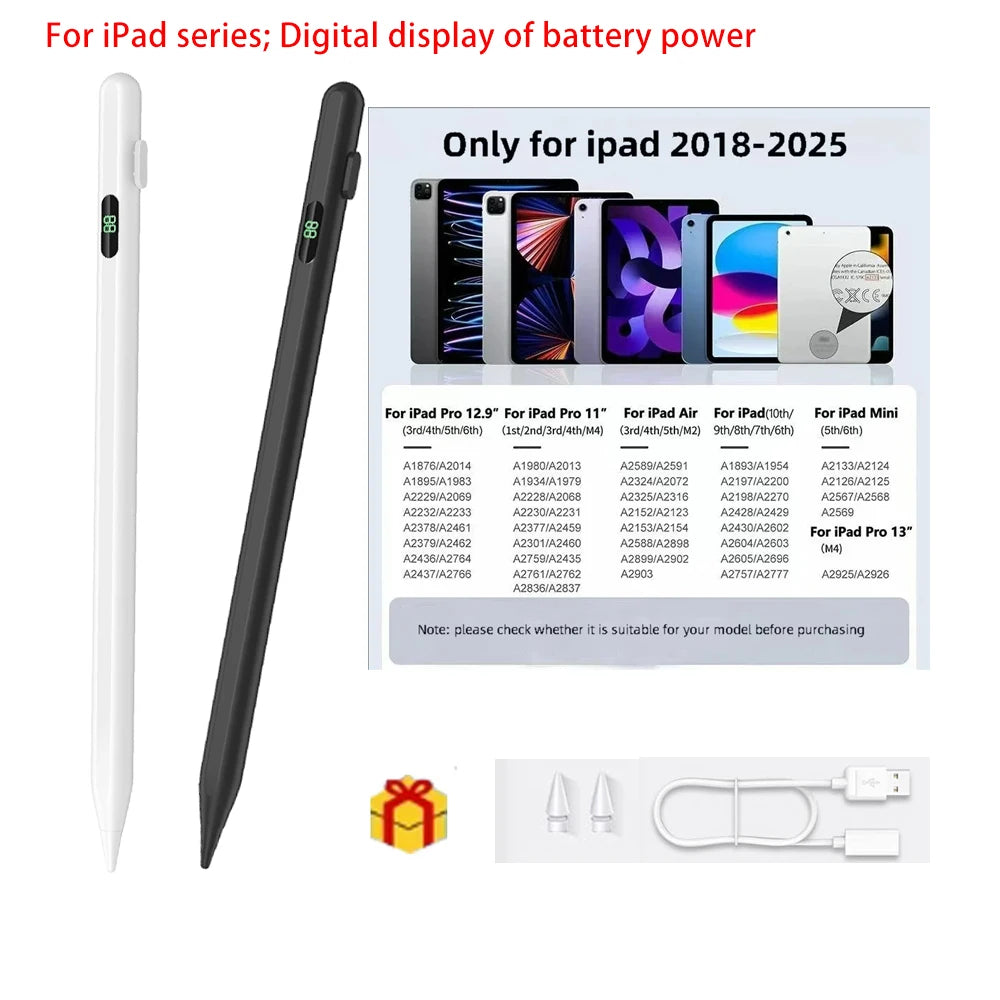 Active Stylus Pen for iPad Air, Mini, Pro & iPad 10 | Battery Display Active Stylus Pen Axl