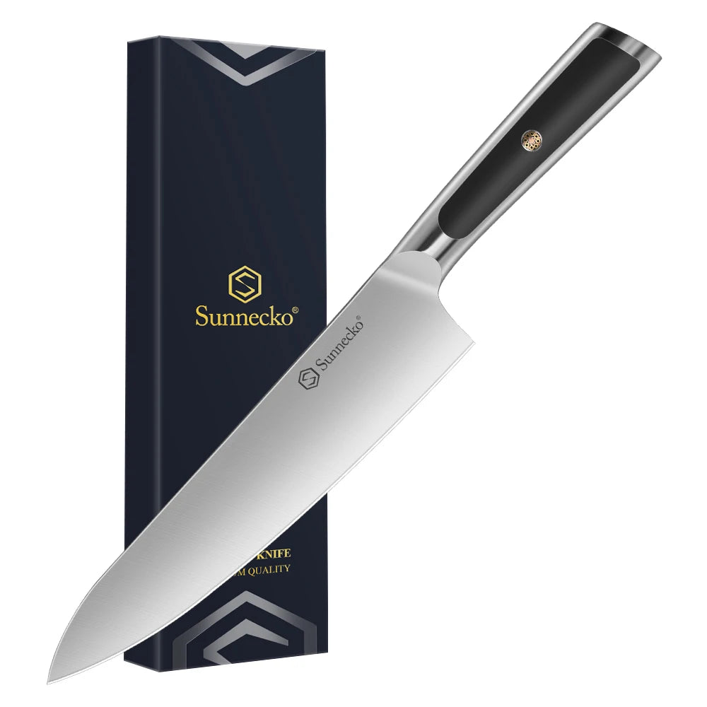 Sunnecko Japanese Chef's Knife – High-Carbon Steel, ABS Handle Kitchen Knife Set Axl 8 Inch Chef Knife China Mainland