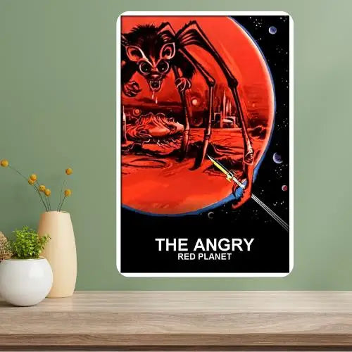 Angry Red Planet Classic Movie Metal Poster Sign | Retro Décor Metal Wall Sign Axl aluminum sign aluminum 20x30cm