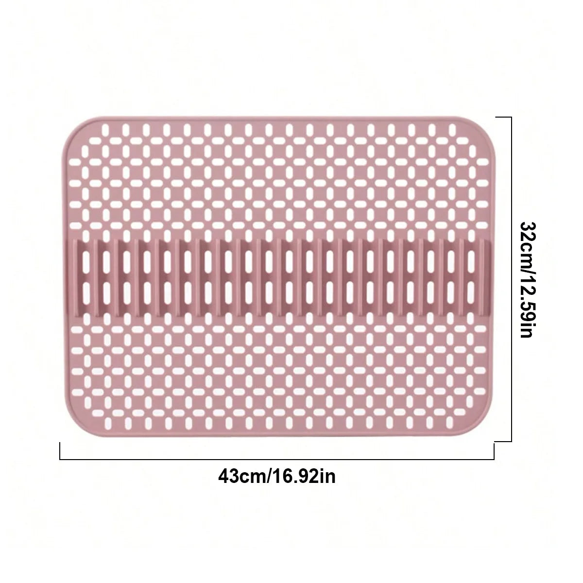 Silicone Sink Mat Protector 16.9"×12.5" | Non-Slip Kitchen Pad Sink Mat Protector Axl Pink 32x43 cm