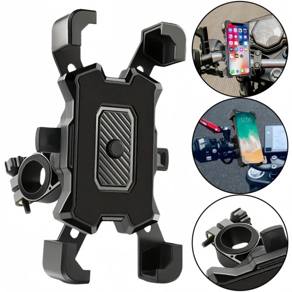 360° Rotating Motorcycle & Bicycle Phone Holder Mount Handlebar Phone Mount Axl