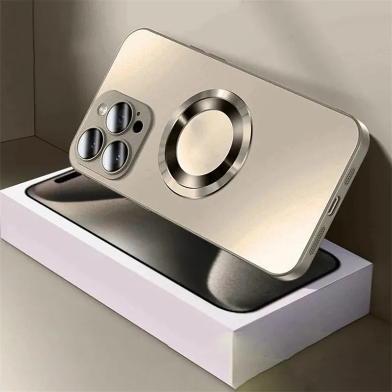 Matte MagSafe iPhone Case – Shockproof Camera Protection Cover Magnetic Phone Case Axl