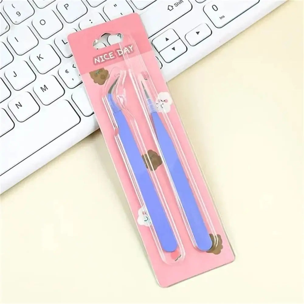 Macaroon Color Sticker Tweezers – DIY Journal Craft Tool Craft Tweezers Axl Purple