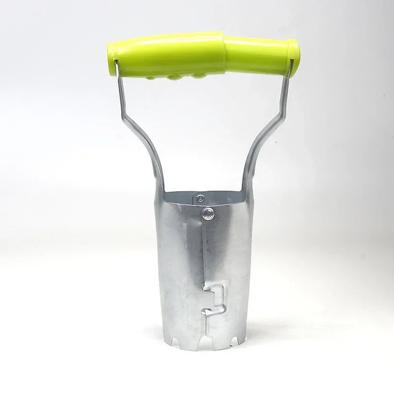 Wood Handle Seedling Planter & Hole Drill Garden Tool Seedling Planting Tool Axl Light Green