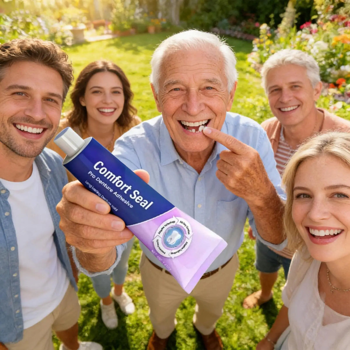 40g Denture Adhesive Cream – Strong All-Day Hold Denture Adhesive Cream Axl
