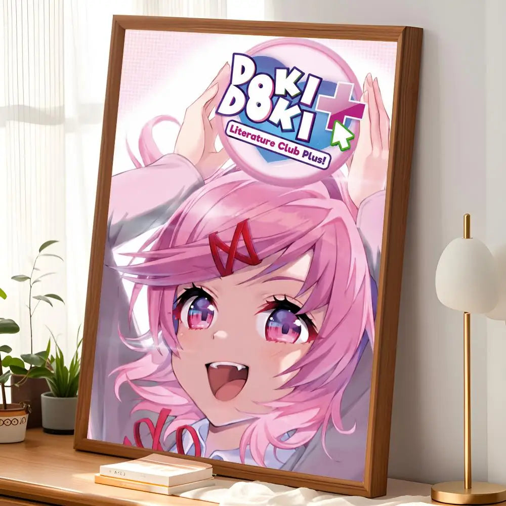 Doki Doki Literature Club HD PVC Wall Poster – Self-Stick Wall Art Poster Axl