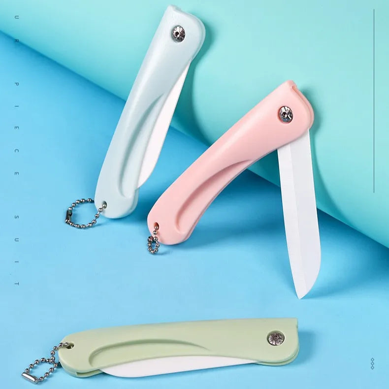 Ceramic Fruit Knife – Folding Paring Knife with Sleeve Ceramic Paring Knife Axl